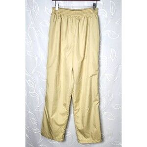 Vintage 90s Augusta Sportswear Large Track Pants Yellow Windbreaker Athletic USA